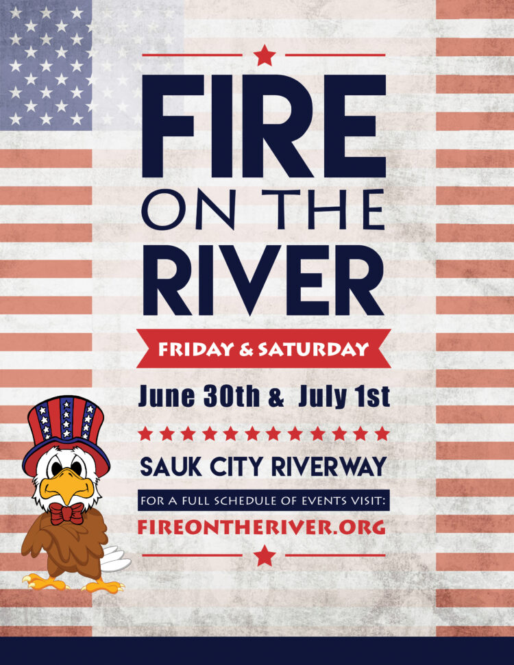 Fire on the River Sauk County