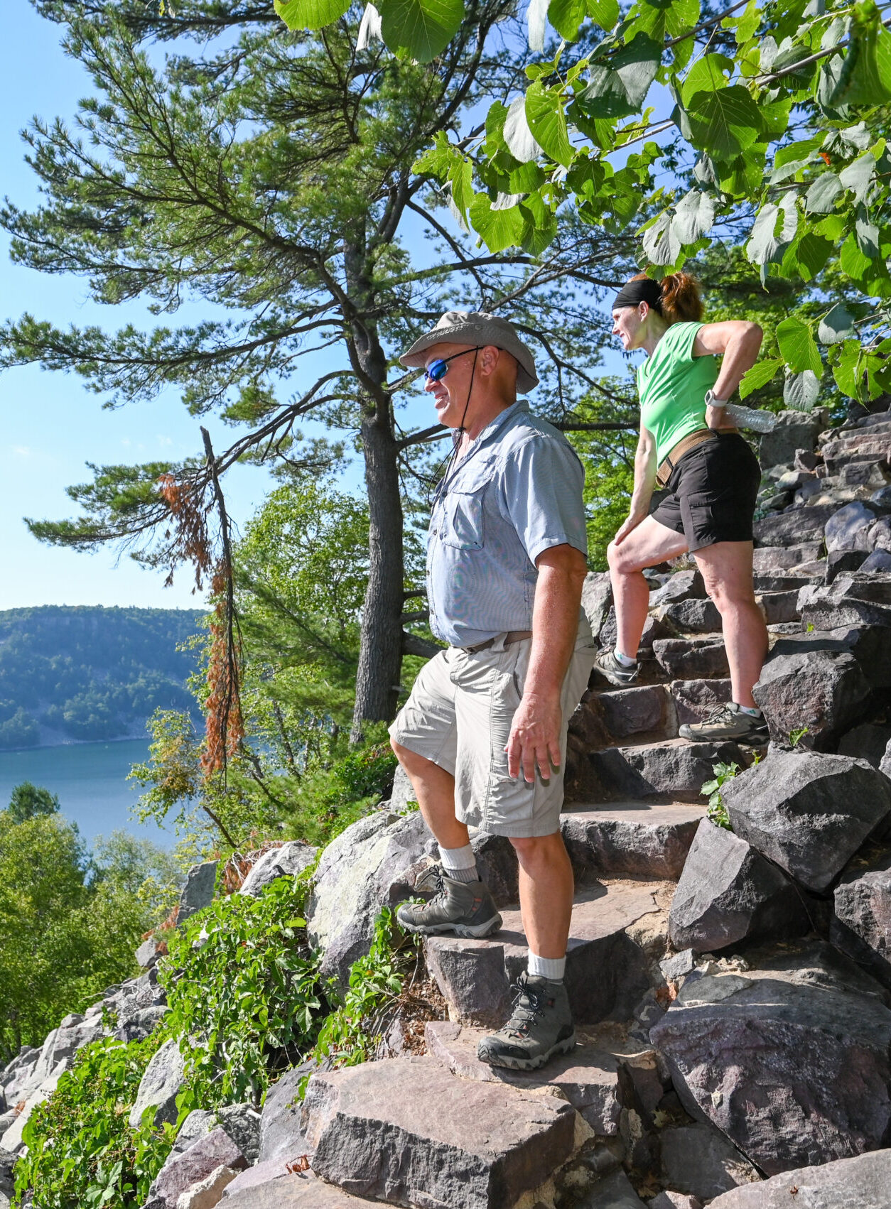 A couple hikes in Devil's Lake State Park in Sauk County Wisconsin.