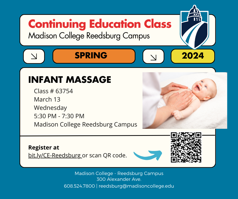 flyer for an Infant Massage class