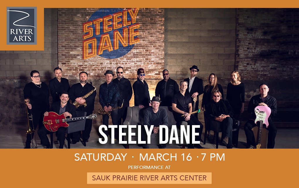 event banner for Steely Dane concert