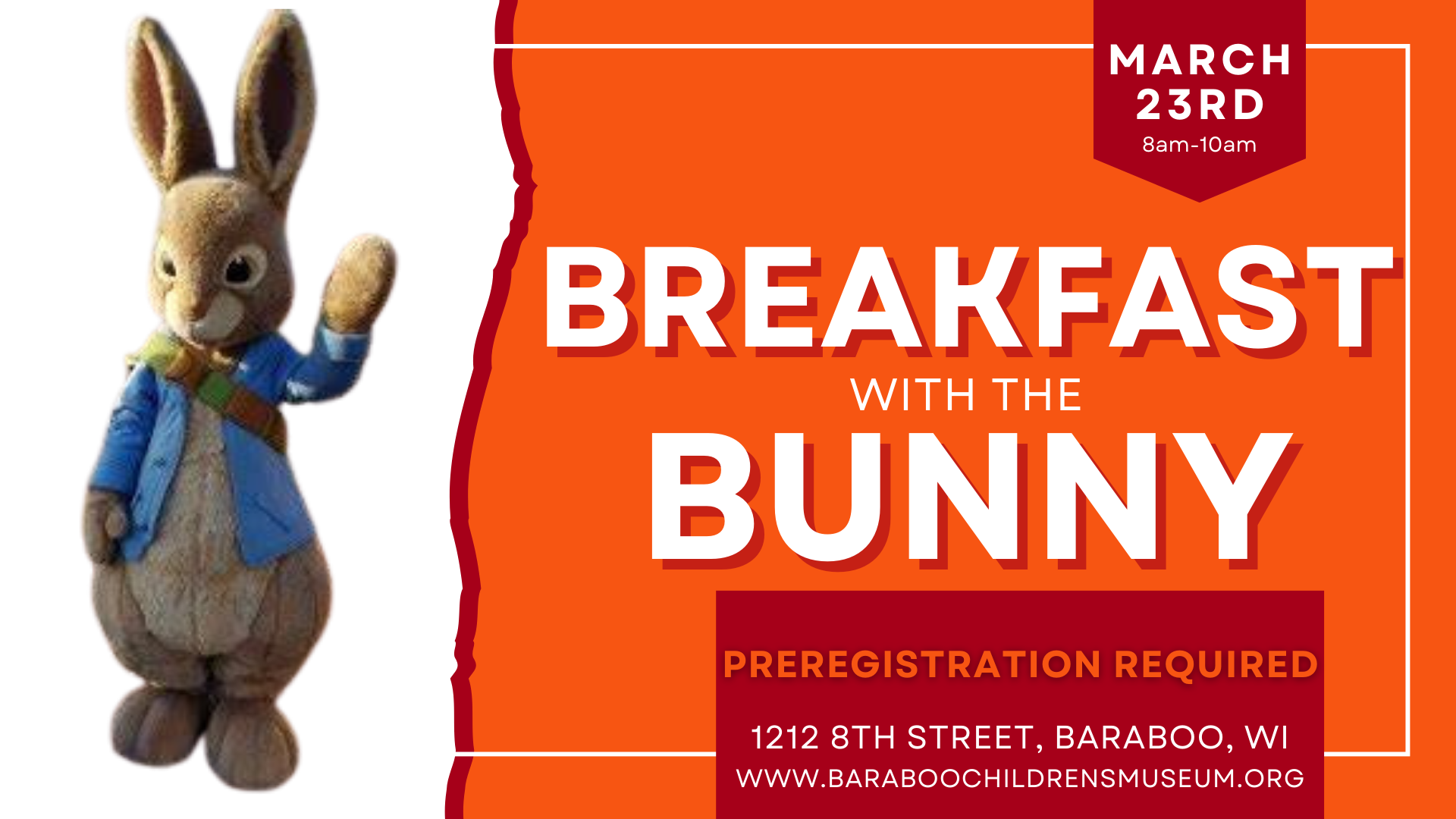 Breakfast with the Bunny event flyer